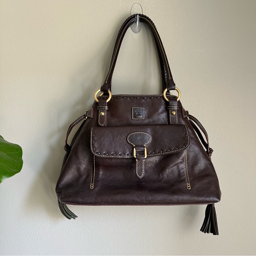 Vintage Dooney & Bourke Medium Pocket Tassel Bag
